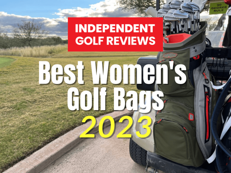 Pink Flowered Womens Golf Cart Bag